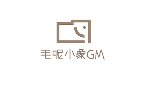 毛呢小象logo設計